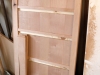 Side panels with drawer separator dados.